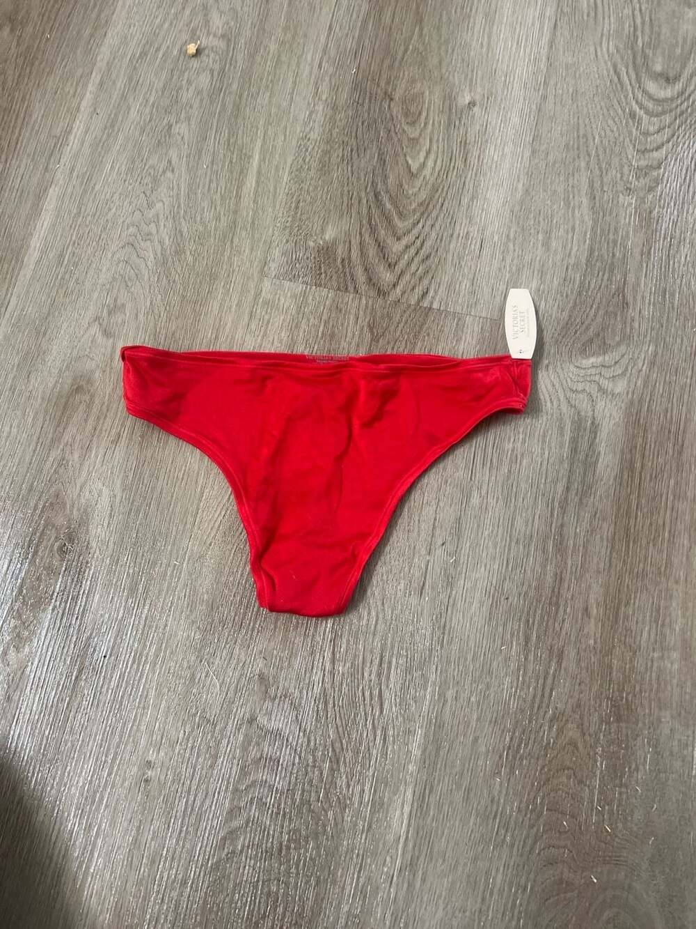 Victoria's Secret Sexy Smooth Raw Cut Hiphugger Panty in Red